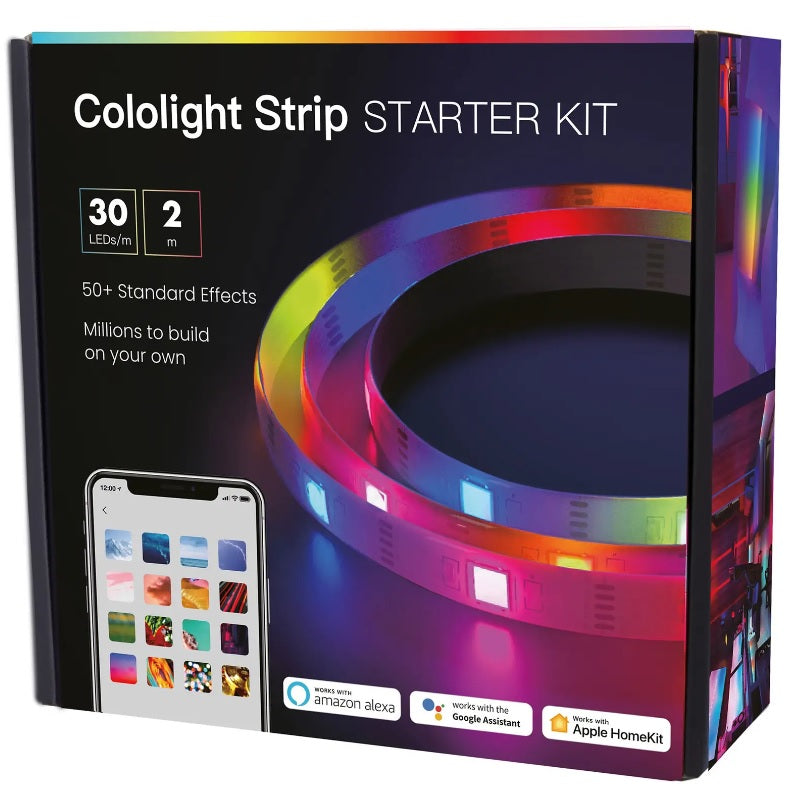 Cololight Strip starter kit, 30 LEDs per metre 2M Cololight Strip starter kit, 30 LEDs per metre 2M